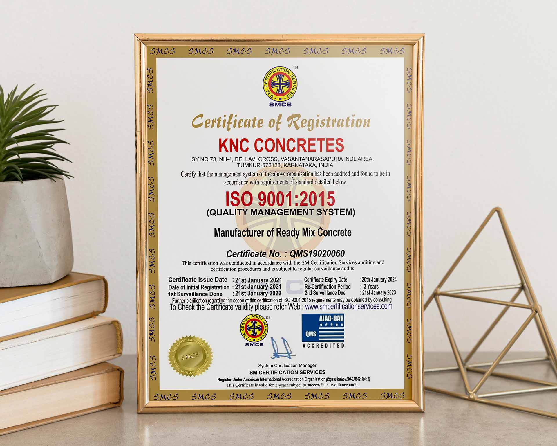 ISO 9001:2015 Certificate